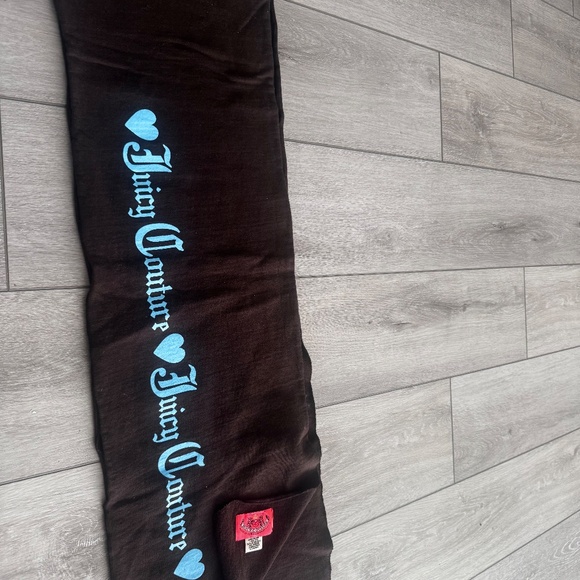 VINTAGE 2000'S Y2K Juicy Couture Scarf with Blue Logo - Picture 5 of 5